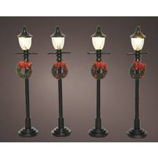 Belysningsstolpe Svart 1,9x10cm 4-pack