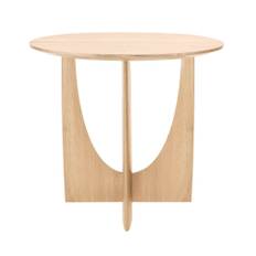 Ethnicraft - Geometric Side Table Oak - Småbord & sidobord - Alain Van Havre - Träfärgad - Trä