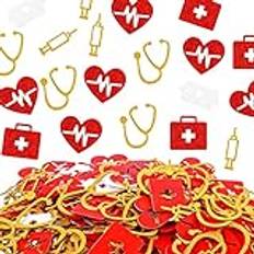 Prasacco 300 st sjuksköterska examen konfetti glitter gratulationer sjuksköterska fest dekorationer sjuksköterska festtillbehör för läkarskola examen sjuksköterska vecka dekor