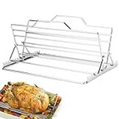 Multi-purpose Grill Rack, BBQ Rack for Grill, rack för matlagning på grill, Oven Grill Rack, Portable Grill Rack, Grill for Fish, Grill Rack for Roasting, Non-stick Grill Rack