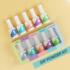 Custom Dip Liquid Dipping Powder Glue Nails Dip Liquid System Set  For Nails Salon