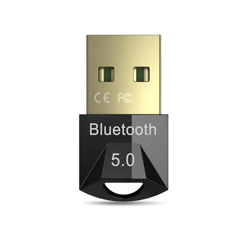 Essager USB Bluetooth 5.0 Adapter Dongel För PC Dator Trådlös Mus Tangentbord Ps4 Aux Audio Bluetooth 5 Mottagare Sändare svart
