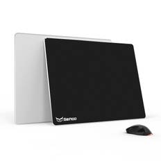 Seihoo Metal Aluminum Mouse Pad Premium Hard Double Sided Waterproof Ultra Smooth Office Supplies Brap Mouse Pad for Office and Gaming Laptop (Black,