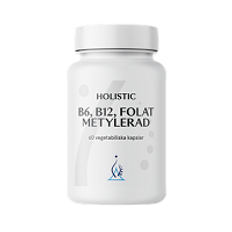 Holistic B6, B12, Folat Metylerad 60 kap