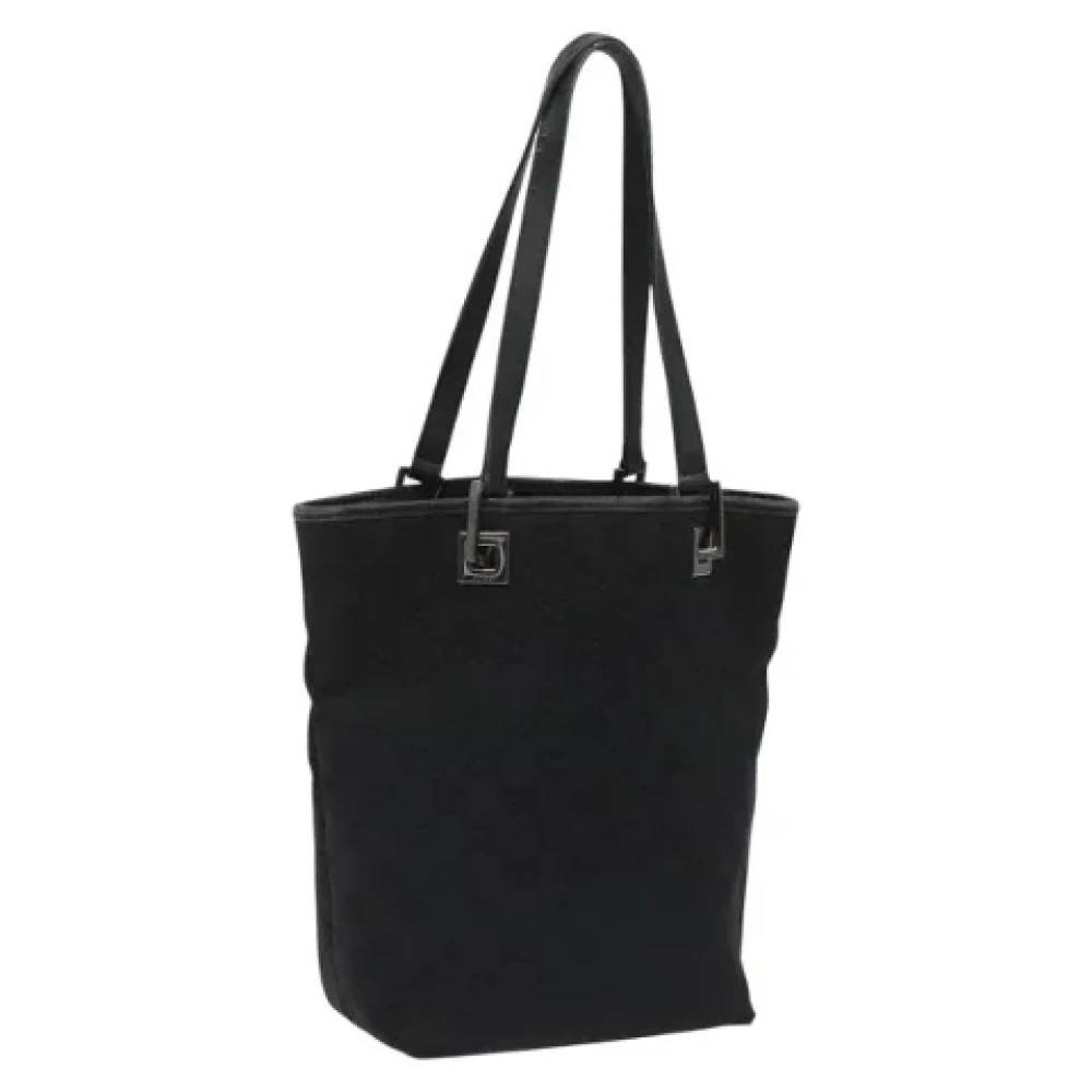 Gucci Vintage Pre-owned Canvas gucci-tasker - Vintage - Dame - Sort - ONE SIZE - Tyl