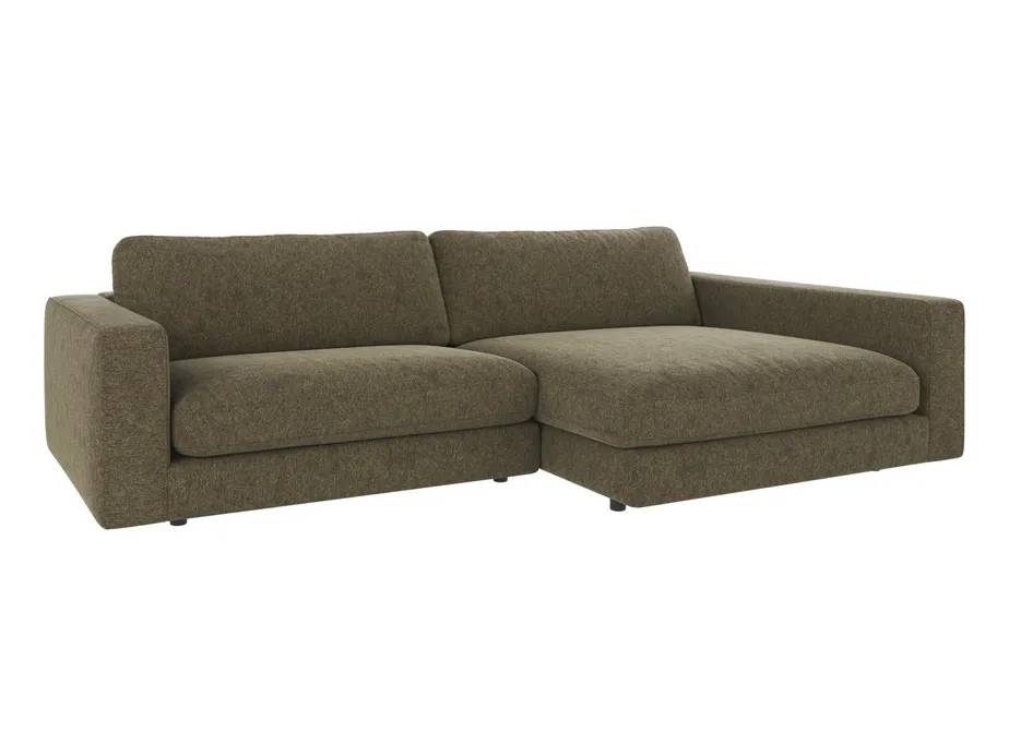 Rowico Home Duncan 3-sitssoffa med schäslong H Grön (Brenda 77) 258 x 150 x 78 cm