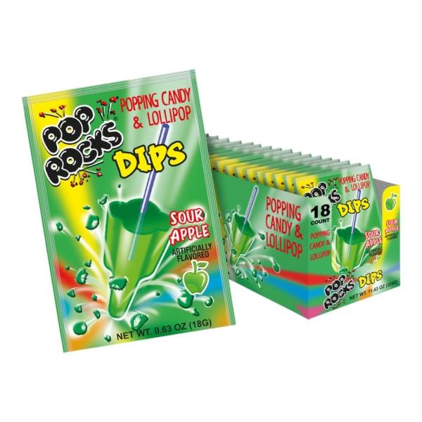 Pop Rocks Dips - Sour Apple.
