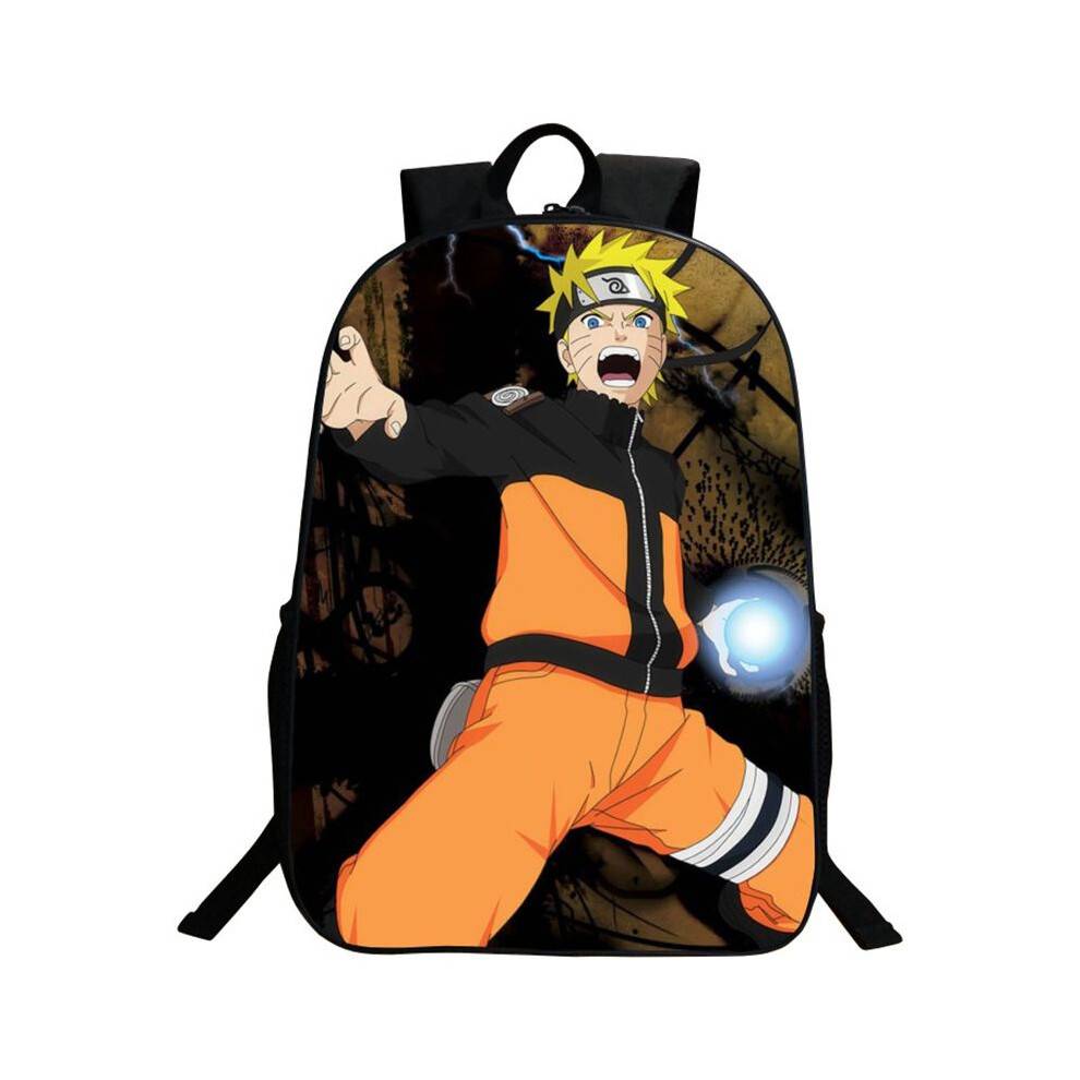 (Brown Orange)Anime Ninjia Naruto Kakashi Uchiha Itachi Book Bag Backpack Satchel Schoolbag