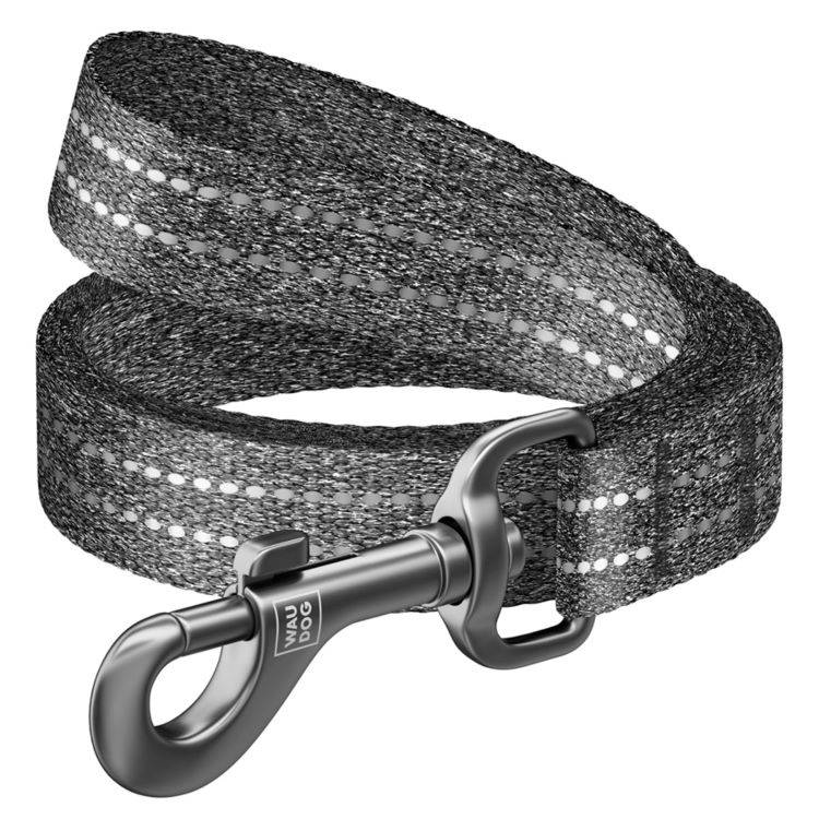 WAUDOG Re-Cotton Hundkoppel Reflex Grå (25mm x 5m)