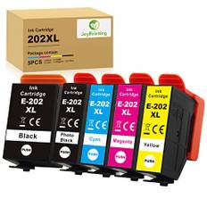 JoyPrinting 202XL Druckerpatronen für Epson 202 202 XL Patronen Ersatz Farben Multipack Kompatibel für Epson Expression Premium XP-6100 XP-6000 XP-6001 XP-6005 XP-6105 Drucker (5er-Pack)