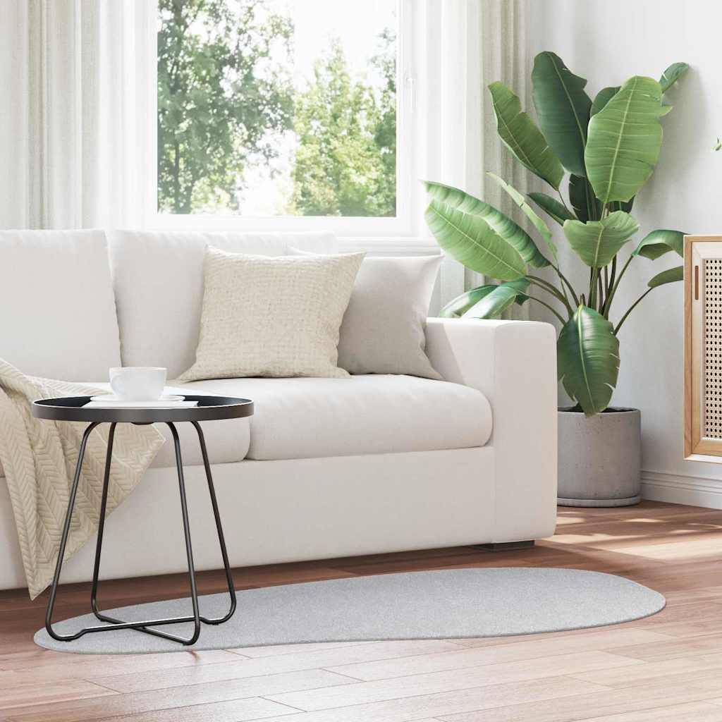 vidaXL Tæppe HUARTE Grå 80 x 150 cm Polyester