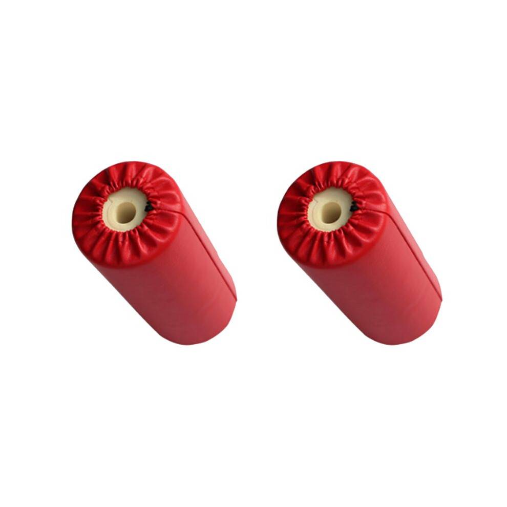 2X PU Leather Foam Foot Pad Sponge Roller Support Workout Exercise Equipment for Home Gym Weight Bench Workout Machine