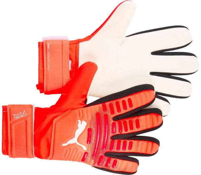 Future Play NC JR målvaktshandskar, Glowing Red-PUMA Red-PUMA Black, Barn, 6