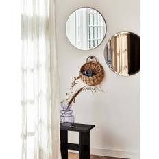 FACET rundt spejl Ø50 cm - Bronze