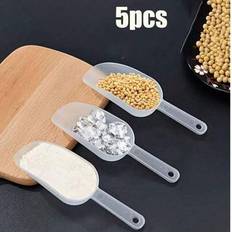 5 st. liten isskopa av plast, godisskopa, mjölsked, glassskopa, för restaurangkök, bröllopsfest, skolmaterial - Multifärgad (5 st,1 st,3 st)