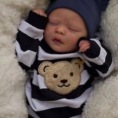 16 tommer Reborn Baby Dukker Fuld Krop Silikone Realistisk Bebe Boneca Nyfødt Sovende Dreng Blød Berøring Legetøj Til Børn Børnegaver