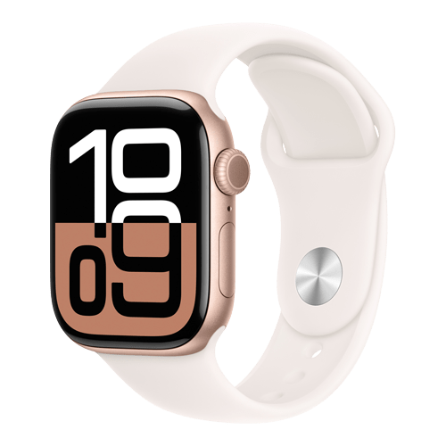 Apple Watch Series 10 (2024) GPS+Cellular - Aluminium/Sport Band 46mm / Utmärkt skick / Roséguld