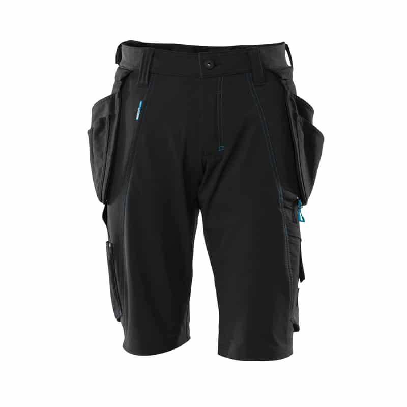 Mascot håndværker shorts Stretch, sort - 50.