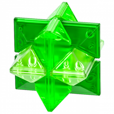 QiYi KML Gem Puzzle Transparent Green - Difficulty Level 1