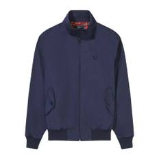 Fred Perry, Jakke, Herre, Blå, S, Bomuld, Harrington jakke