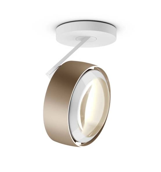 Occhio Piu Alto 3D VOLT S80 loftlampe, mat guld/hvid