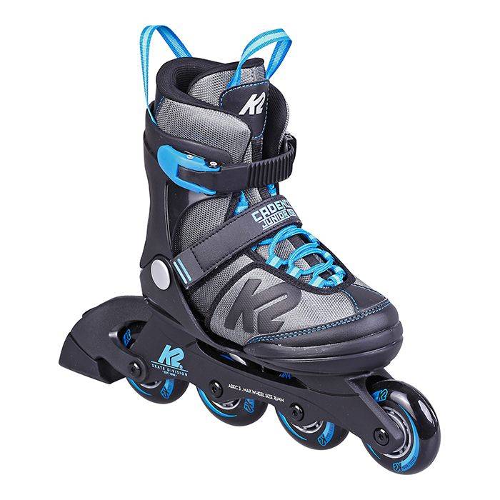 K2 Cadence B Inlines Jr Svart/Blå: 32-37