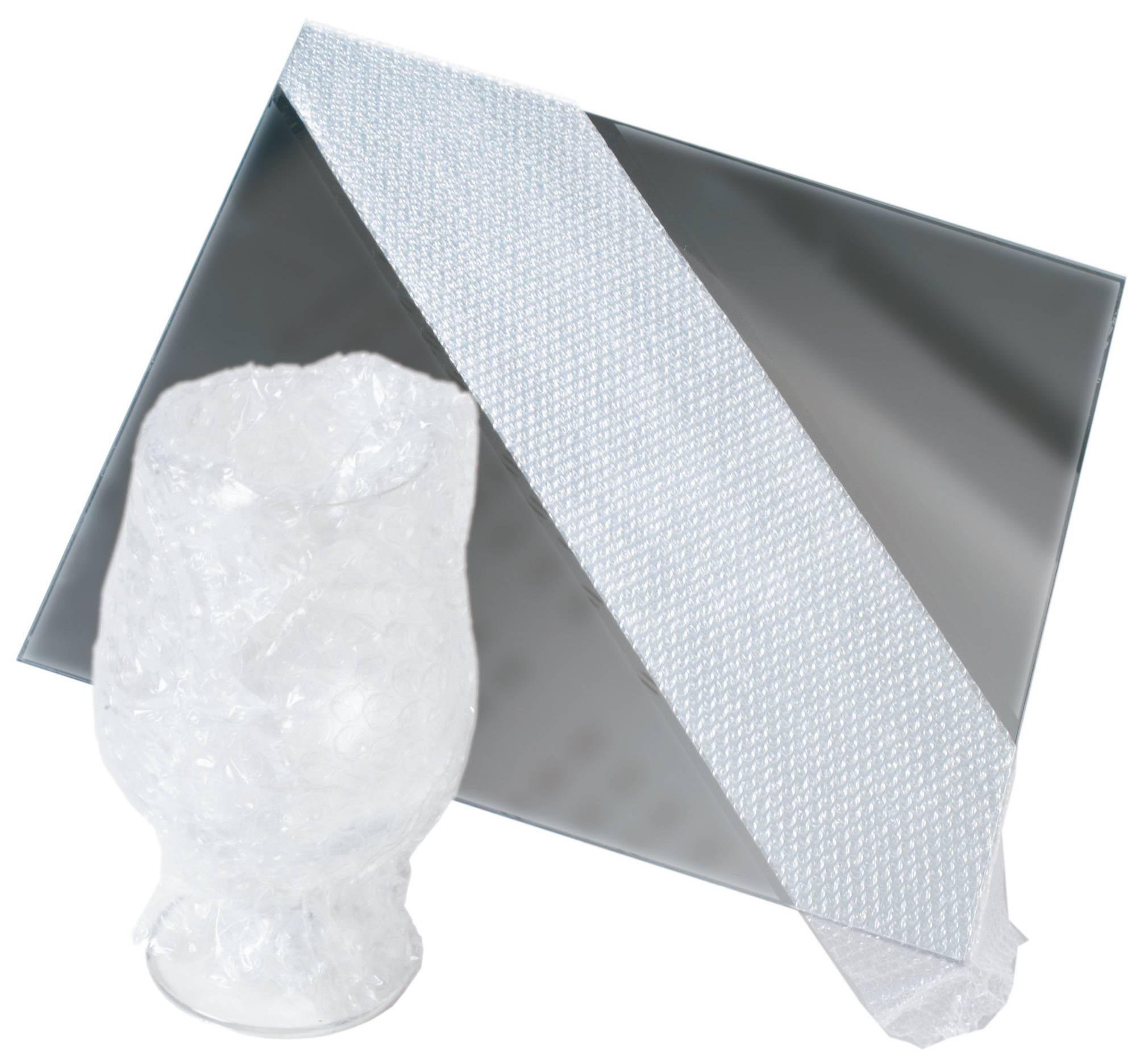 Skyddsfilm Bubbelmask självhäftande, transparent, 75cm x 100m (750mmx100m)