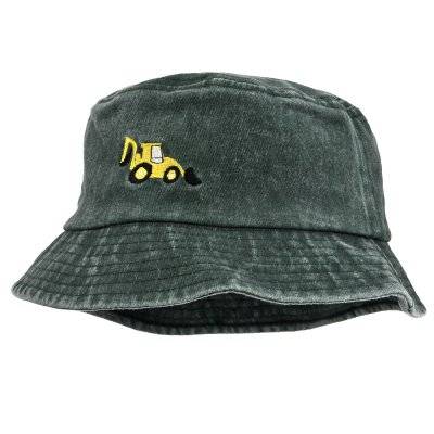 Hattar Barn - Gårda Bulldozer Bucket Hat (grön) (Storlek: 50-53 cm)