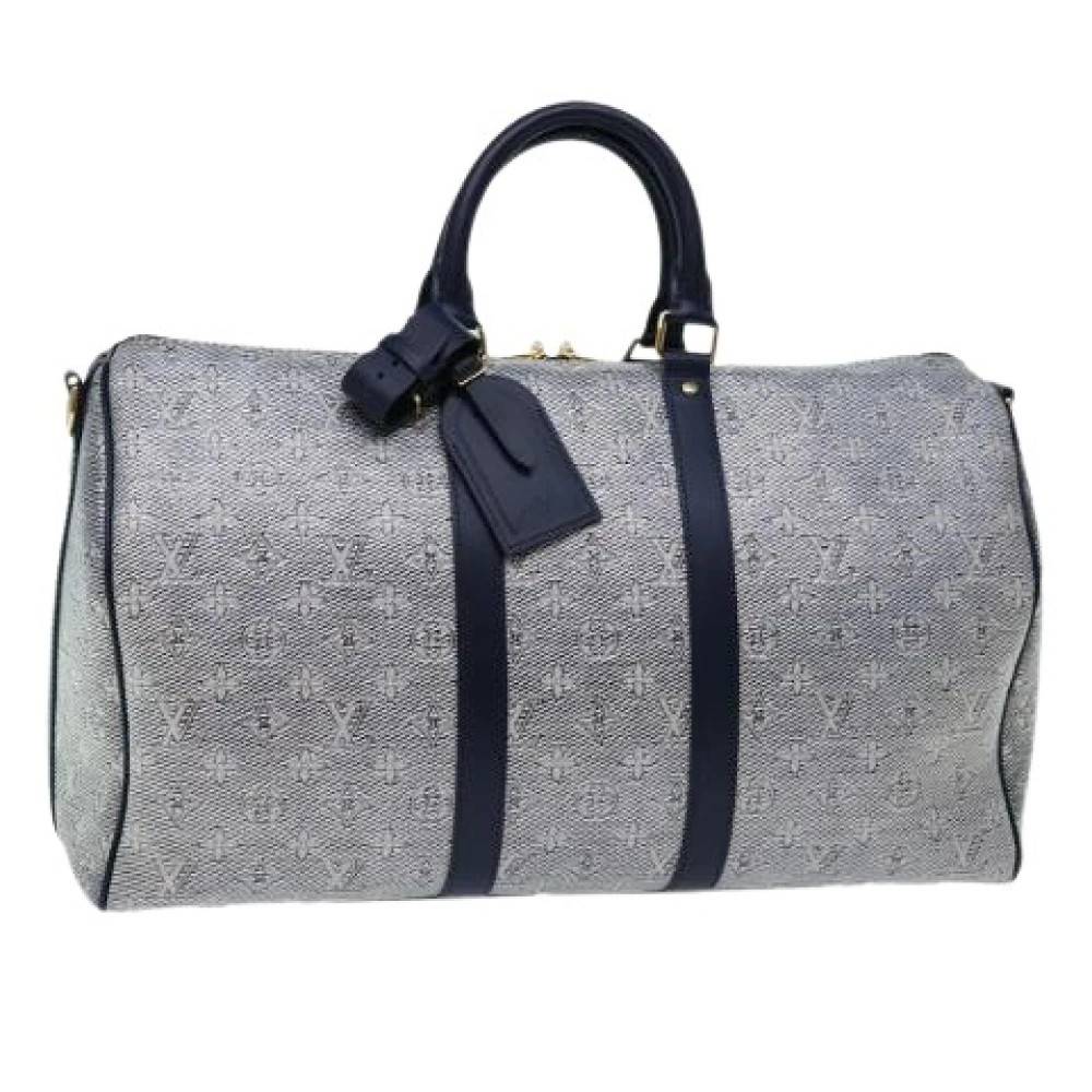 Louis Vuitton Vintage Pre-owned canvas tasker - Vintage - Dame - Grå - ONE SIZE - Uld