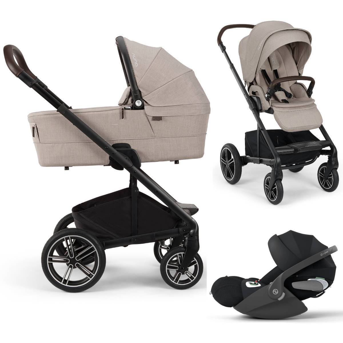 Nuna MIXX Next Pram Set 3 in 1 incl. Cybex Cloud T i-Size - Chateau