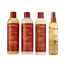 Creme Of Nature Argan Oil från Marocko (4 SET BUNDLE) - Schampo + Conditioner + Leave-in Conditioner + Oil Moisturizing Hair Lotion