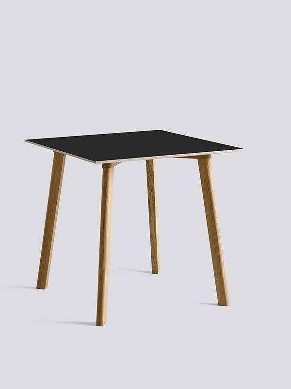 CPH Deux 210 Bord fra Hay L75 x B75 x H73 cm / Ink black laminat / Matlakeret eg - Jacobsen Plus
