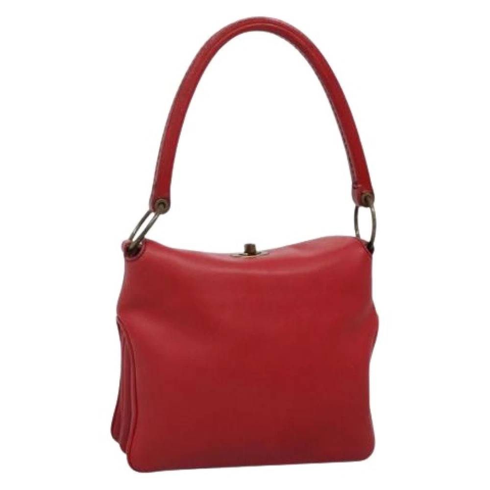 Miu Miu Pre-owned Pre-owned Håndtaske - Vintage - Dame - Rød - ONE SIZE - Læder