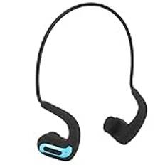 Qukaim Bluetooth hörlurar benledning hörlurar, IP68 vattentät Bluetooth trådlöst headset för simning, sporthörlurar, lätt design, säker passform