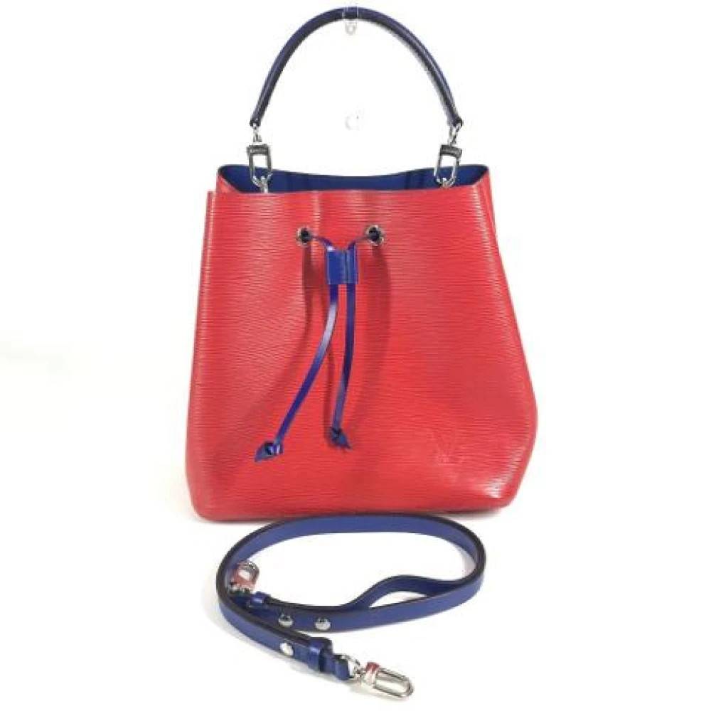 Louis Vuitton Vintage Pre-owned Bucket Bag - Vintage - Dame - Rød - ONE SIZE - Uld