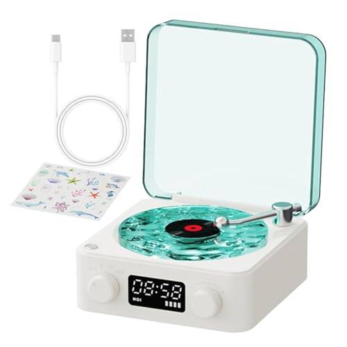 Skivspelare, Skivspelare | The Waves Smart Record Player Skivspelare - Bärbar skivspelare, vintage vändbord för skivor, underhållning, heminredning
