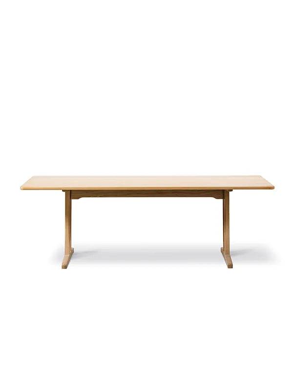 Shaker Bord C18, 220 cm af Børge Mogensen Eg olie / Inkl 2 tillægsplader (sort) - Jacobsen Plus