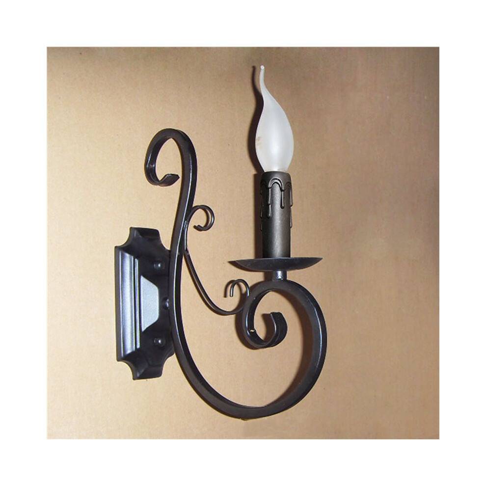 2X Candle Wall Lamp Retro Living Room Background Wall Lights 3000K Warm Light Bedroom Bedside