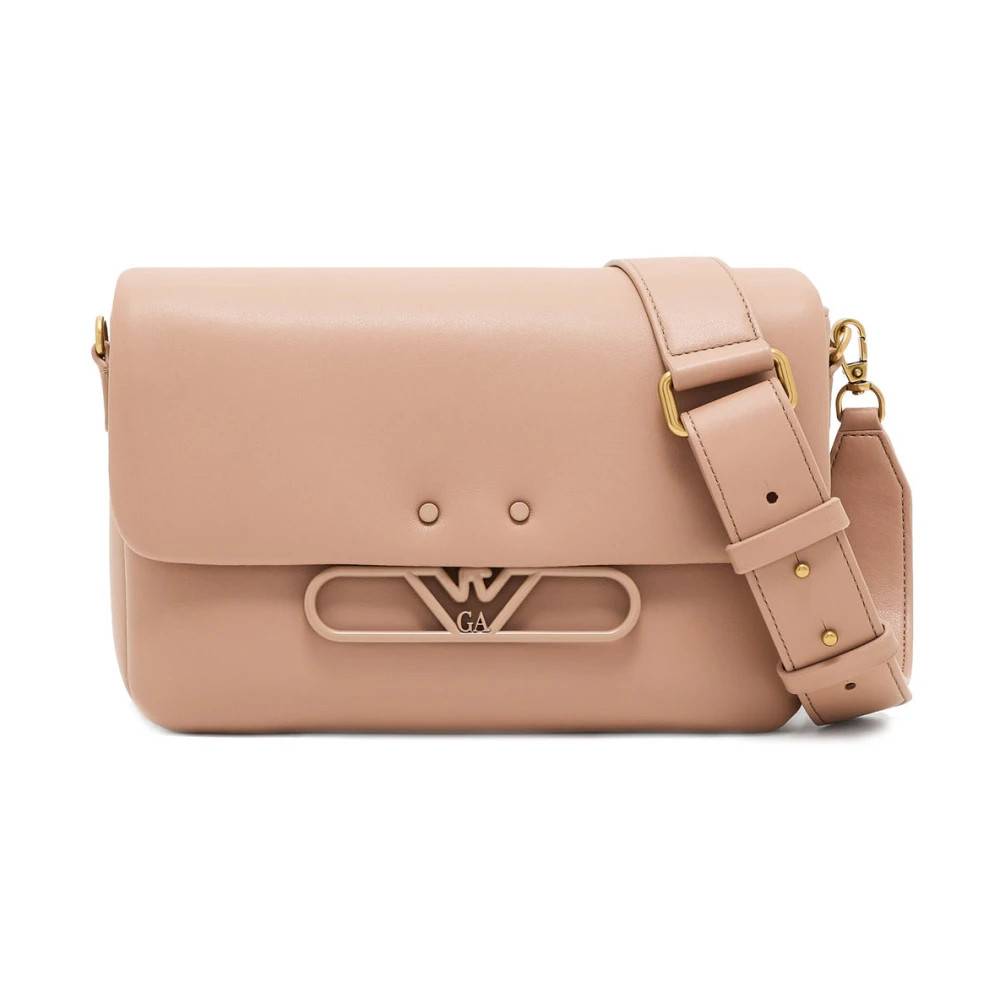 Emporio Armani Flap Shoulder Bag - Tasker - Dame - Beige - ONE SIZE - Uld