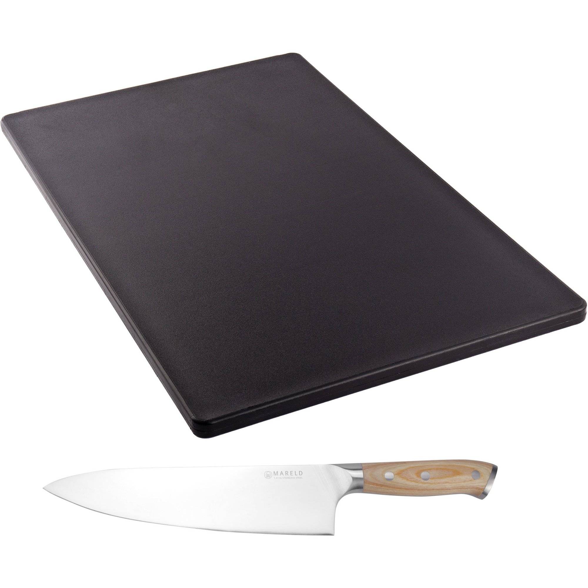 Mareld Kockkniv + Skärbräda - Svart