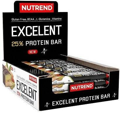 Nutrend - Excelent Proteinbar 25% Double Chocolate & Nougat med Tranbär, 18 x 85g