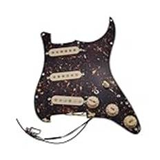 gitarr pickguard pickup set Pickuper Gitarr 5 Pickuper SSS Single Coils Pickuper Laddade Pickup/Gula Pickup Covers Set(05)