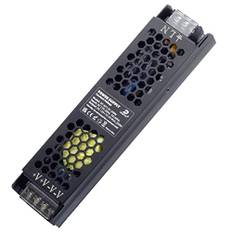 12V LED Transformator 200W Drivrutin, IP20 Slimmad LED Strömförsörjning AC 230V till 12V DC 16.7A, Konstant Spänning Adapter för LED Strip Ljus G4 MR11 MR16 Glödlampor CCTV, DUSKTEC