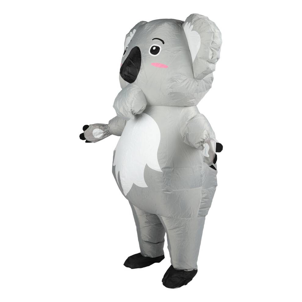Halloween-kostume, sjovt oppusteligt kostume designet til oppusteligt kostume til voksne, oppusteligt kostume med tegneserie-koala-form, oppusteligt