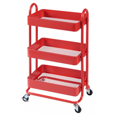 PYHA Serveringsvogn i metal H78,5 x B46 x D35 cm - Rød