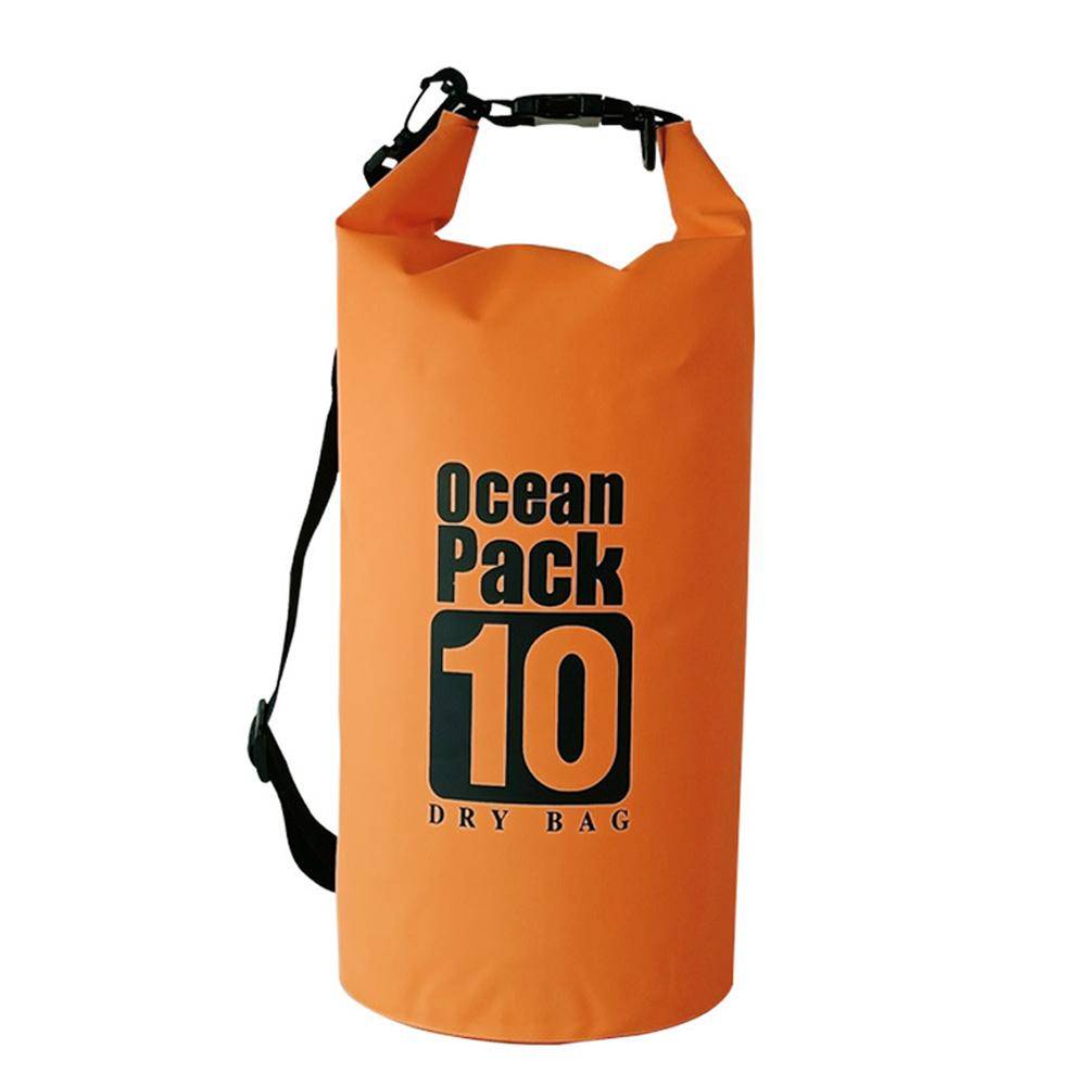 Vattentät ryggsäck axelväska simväska campingväska strömvandringsväska forsränning 10L Single shoulder orange