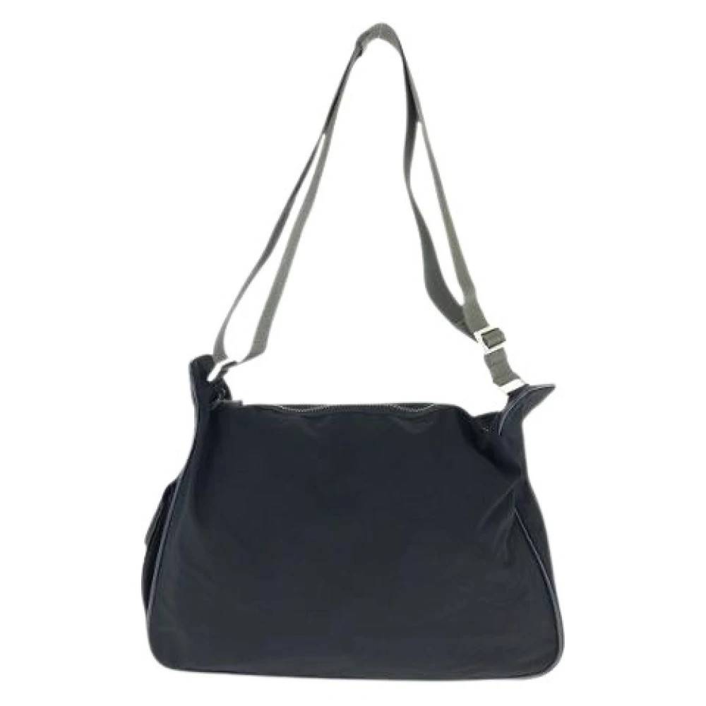 Prada Vintage Pre-owned Sports Nylon Shoulder Bag - Vintage - Dame - Sort - ONE SIZE - Uld