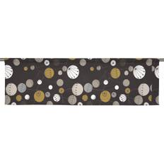 Frö Beige/Svart Slät gardinkappa Arvidssons Textil