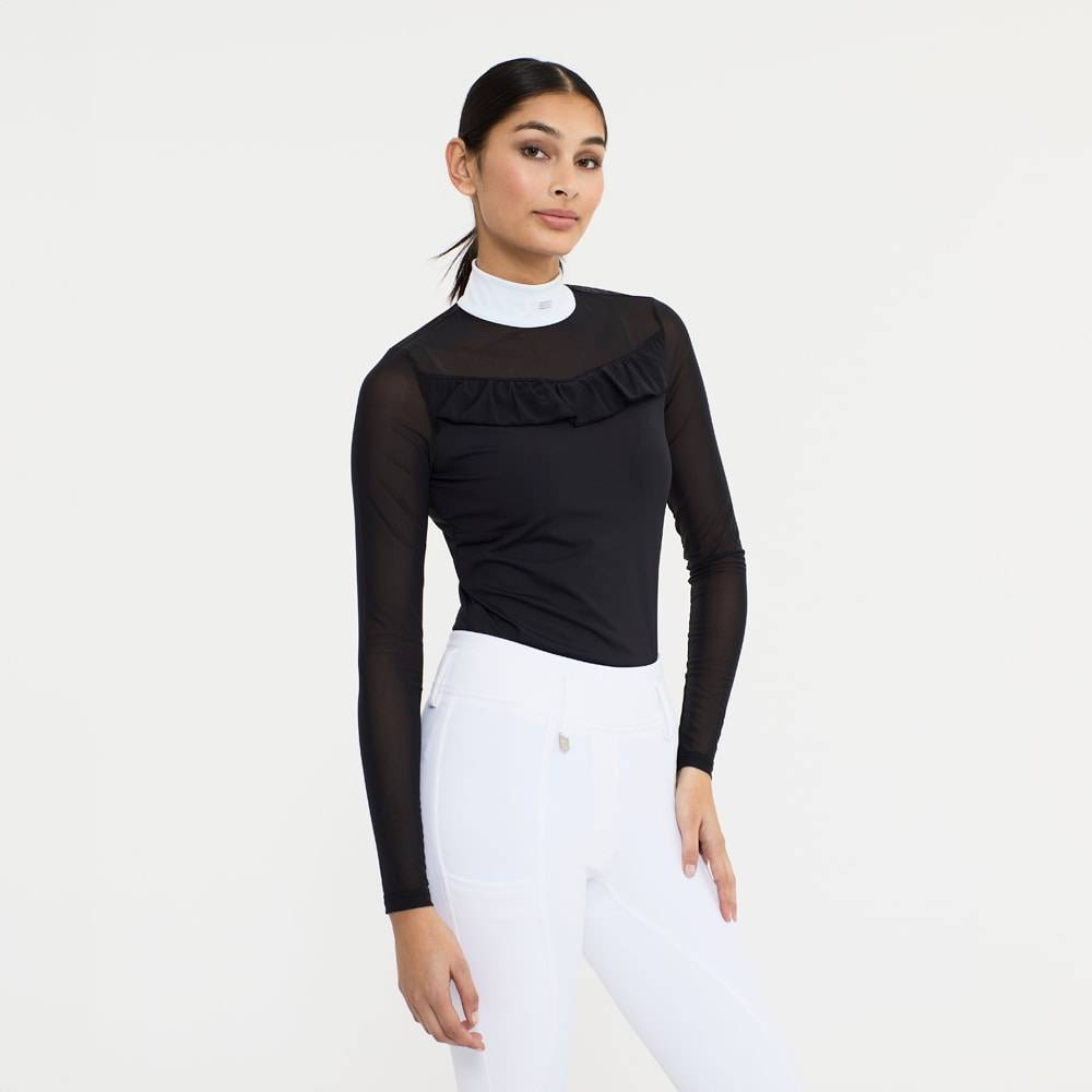 Stævnetop Langærmet Crystal mesh Fairfield® Sort