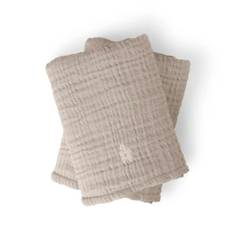 Sebra Muslin Skötunderlägg 2 stk. Jetty Beige